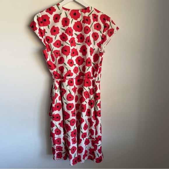 Slate & Willow Floral Printed Short Sleeve Wrap Dress size large - Picture 7 of 12